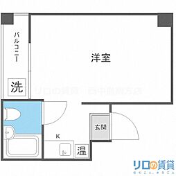 タカミビル ワンルームの間取図画像