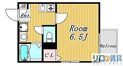メゾン・コリエンテ 1Kの間取図画像