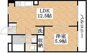 サニーハイツ針中野  ｜ 大阪府大阪市東住吉区東田辺2丁目（賃貸マンション1LDK・3階・39.42㎡） その2