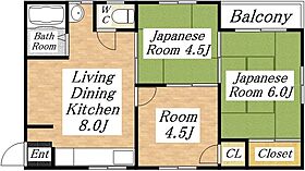 松宏コーポ 401 ｜ 大阪府大阪市平野区平野南2丁目（賃貸マンション3LDK・4階・45.54㎡） その2