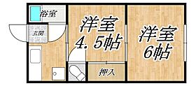 LH住宅第3 201 ｜ 大阪府大阪市平野区加美鞍作1丁目（賃貸アパート2K・2階・25.00㎡） その2