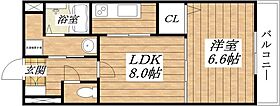 カデンツァ瓜破 205 ｜ 大阪府大阪市平野区瓜破4丁目（賃貸マンション1LDK・2階・35.20㎡） その2