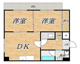 グランドール南栄 801 ｜ 大阪府大阪市東住吉区湯里6丁目（賃貸マンション2LDK・8階・46.08㎡） その2