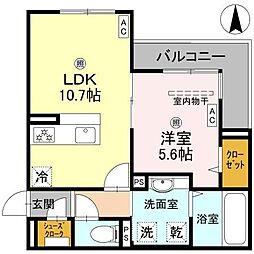 間取図画像 1LDK