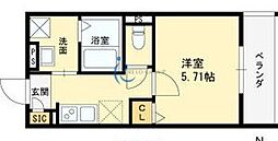 (仮称)平野区長吉出戸新築 1Kの間取図画像