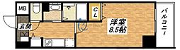 ドルフシィア 1Kの間取図画像