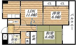 エスペランサ41 2LDKの間取図画像