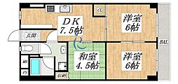 平野コーポ 3DKの間取図画像