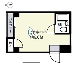 エトワールヴィル-R西脇 ワンルームの間取図画像