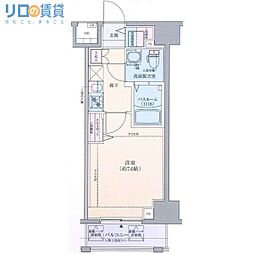 グランドロアール南巽 1Kの間取図画像