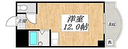 アンヘルム杭全 ワンルームの間取図画像