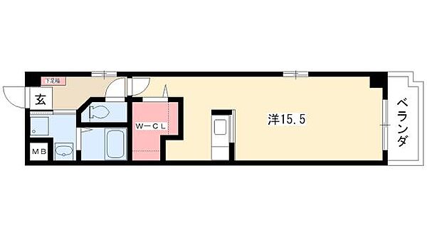 セント・ウェスティン ｜愛知県名古屋市中川区高畑2丁目(賃貸マンション1R・1階・40.16㎡)の写真 その2