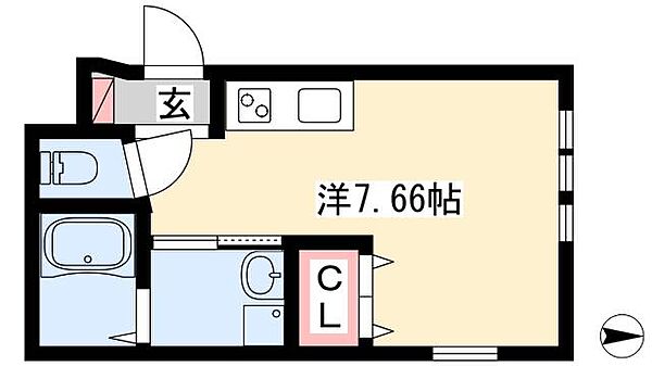 la maison de luce ｜愛知県名古屋市中川区西日置2丁目(賃貸アパート1R・1階・19.70㎡)の写真 その2