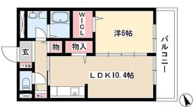 メルベーユ　メゾン  ｜ 愛知県名古屋市西区枇杷島5丁目13-2（賃貸アパート1LDK・3階・46.12㎡） その2