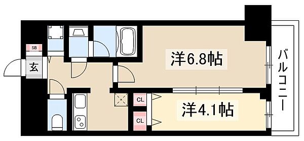 セイワパレス丸の内駅前プレミア ｜愛知県名古屋市中区丸の内2丁目(賃貸マンション2K・13階・34.94㎡)の写真 その2