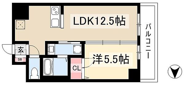 プレサンス新栄アーバンフロー ｜愛知県名古屋市中区新栄2丁目(賃貸マンション1LDK・6階・41.20㎡)の写真 その2