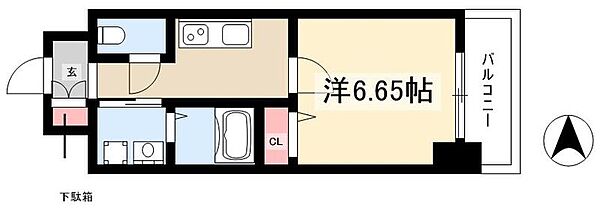 第18金山フクマルビル ｜愛知県名古屋市中区正木4丁目(賃貸マンション1K・5階・24.70㎡)の写真 その2