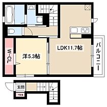 プレジール  ｜ 愛知県名古屋市中村区岩塚町字郷中94-2（賃貸アパート1LDK・2階・48.23㎡） その2