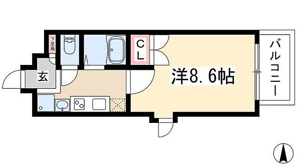 パルティール今池アネックス ｜愛知県名古屋市千種区今池3丁目(賃貸マンション1K・9階・24.33㎡)の写真 その2