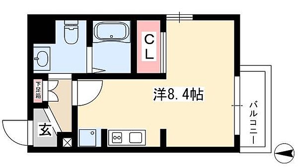 ライブコート丸の内 ｜愛知県名古屋市中区丸の内3丁目(賃貸マンション1R・8階・23.56㎡)の写真 その2