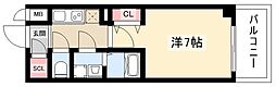 S-RESIDENCE名駅NorthII 6階1Kの間取り