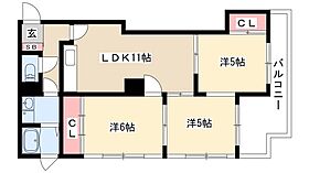 シャトル浅間  ｜ 愛知県名古屋市西区幅下1丁目9-1（賃貸マンション3LDK・3階・64.00㎡） その2