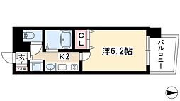 プレサンス桜通アベニュー 10階1Kの間取り