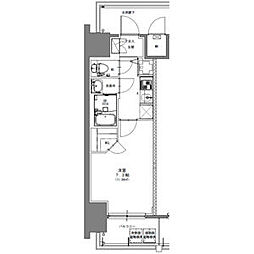 S-RESIDENCE浅間町駅前axial(アクシャル) 5階1Kの間取り