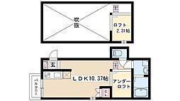 La Luce名駅南 2階ワンルームの間取り