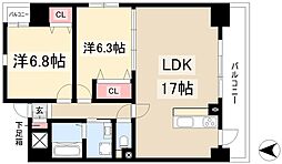 GRAN CREST 5階2LDKの間取り