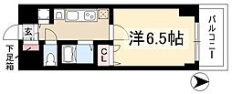 プレサンス名古屋STATIONアライブ 1Kの間取図画像