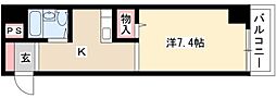 ジョイフル名古屋駅前 3階1Kの間取り