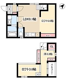 Velo Komotohonmachi（ヴェロ コモトホンマチ） 1階1LDKの間取り