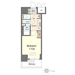 SHOKEN Residence名古屋太閤通 12階1Kの間取り