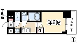 メイクス今池PRIME 12階1Kの間取り