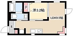 LeGioieささしまライブ駅2 3階1LDKの間取り