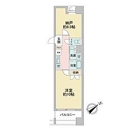 ヴェリエール・ドゥ・セ 5階1SKの間取り