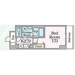 E-city大須 5階1Kの間取り