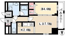 セイワパレス丸の内駅前プレミア 12階1LDKの間取り