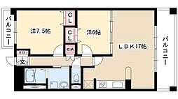 グラン・アベニュー 名駅南 8階2LDKの間取り