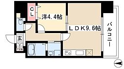 GRACE REGALIA 5階1LDKの間取り