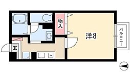 コーポ・シズ 1階1Kの間取り