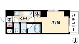 nextage.I 4階1Kの間取り