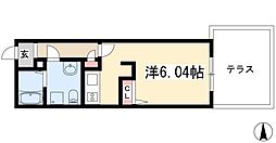 リアライズ名城公園 1階1Kの間取り