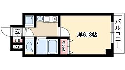 プレサンス千種駅前ネオステージ 6階1Kの間取り