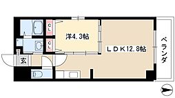 セントラルケーズ 3階1LDKの間取り