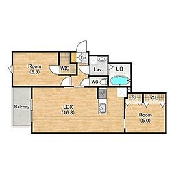 間取図画像 2LDK