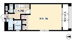 グラン・アベニュー名駅 1Kの間取図画像