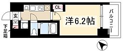 プレサンス名古屋STATIONビジュ 1Kの間取図画像