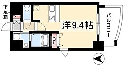 プレサンス泉アーバンゲート 1Kの間取図画像